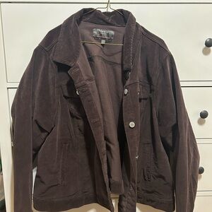 Torrid Dark Brown Shirt Jacket